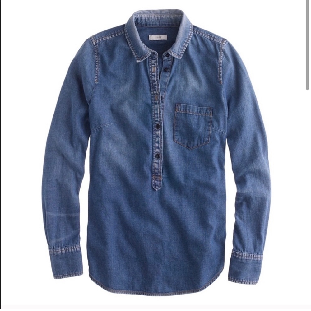 j crew denim popover